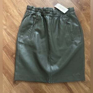 Vegan leather skirt